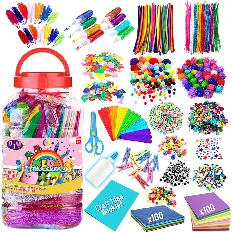 Zerk eragiten du Collage Arts Kids DIY Art Crafts-en ospearen gorakada gazte sortzaileen artean?