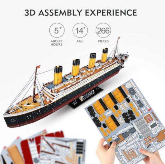 Urtebetetze Opari Paper Jigsaw DIY Stadium 3D Puzzle Helduentzako