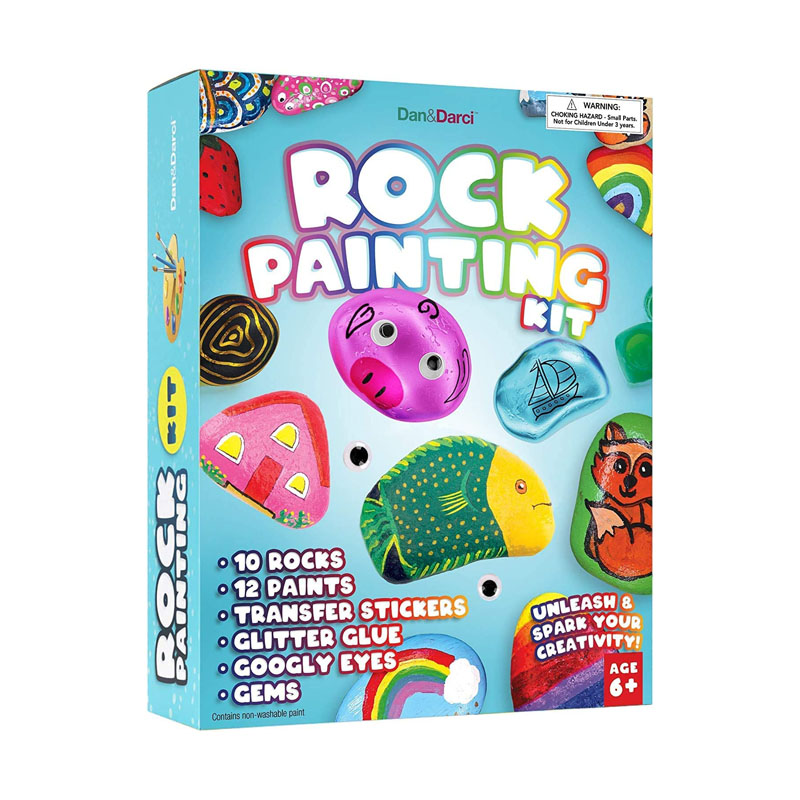 Rock Pintura Kit Haurrentzako DIY Arte Eskulanak