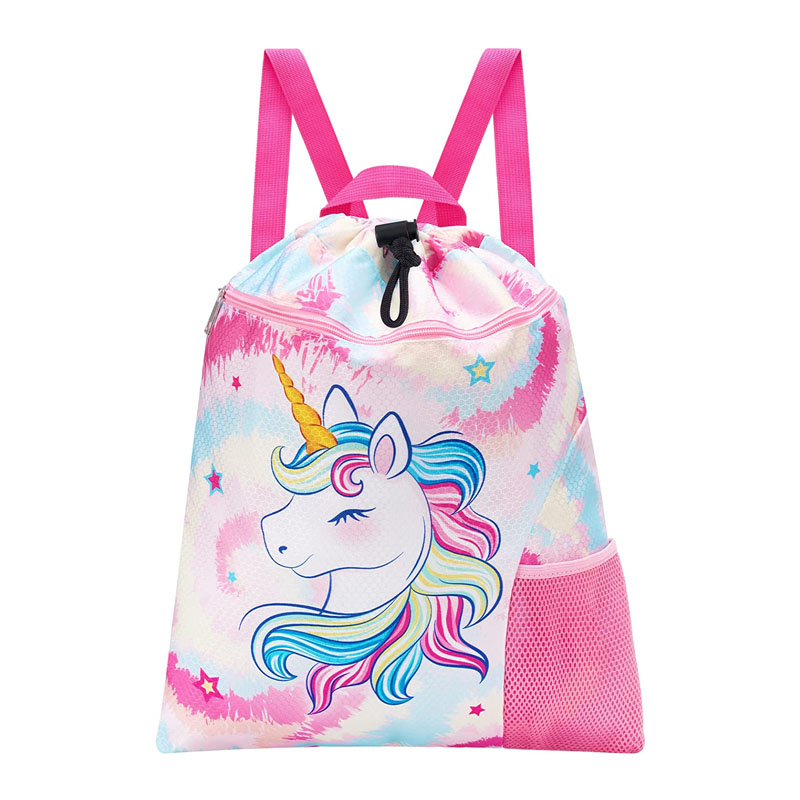 Unicorn Kids Drawstring Motxila